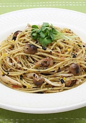 かつお香るきのこパスタ-レシピのメイン写真