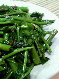 【屋台の味】空芯菜の炒め物-レシピのメイン写真