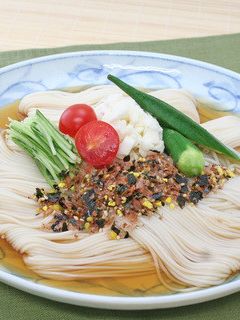 かつお風味の夏野菜そうめん-レシピのメイン写真