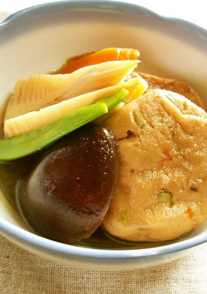 筍の穂先と枝豆がんもの煮物-レシピのメイン写真