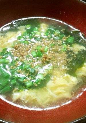簡単☆即席 焼肉屋さんのふわふわ卵スープ-レシピのメイン写真