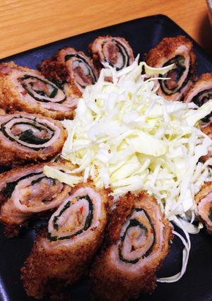 お弁当にも☆豚肉の大葉巻きピリ辛フライ-レシピのメイン写真