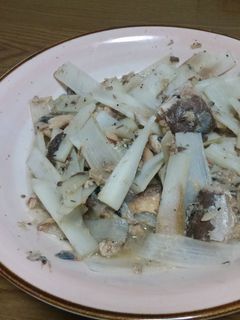 うどとさば缶の炒め物-レシピのメイン写真