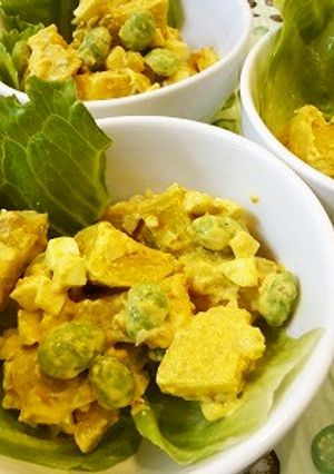 サツマイモのサラダ（カレー味）♪-レシピのメイン写真