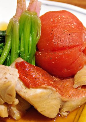 金目鯛とトマトの煮つけ-レシピのメイン写真