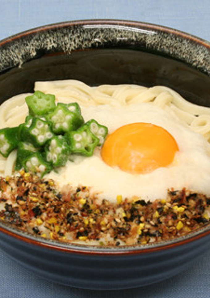 かつお風味の汁なしとろろうどん-レシピのメイン写真