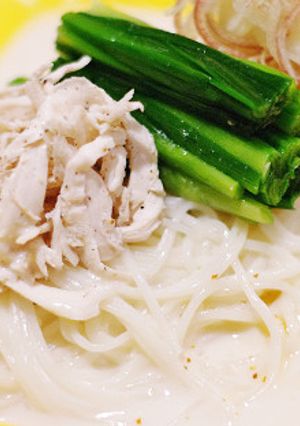 辛味豆乳そうめん-レシピのメイン写真