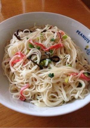 冷蔵庫にある物で♪そうめんチャンプルー風-レシピのメイン写真