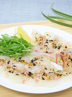 白身魚のカルパッチョ かつお風味-レシピのメイン写真