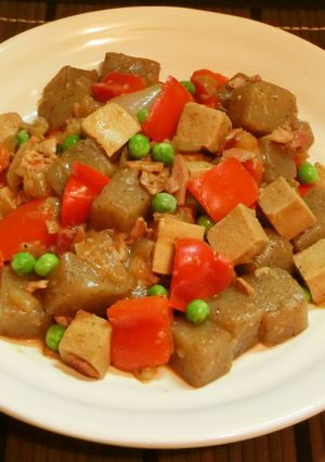こんにやくと高野豆腐の炒め煮-レシピのメイン写真