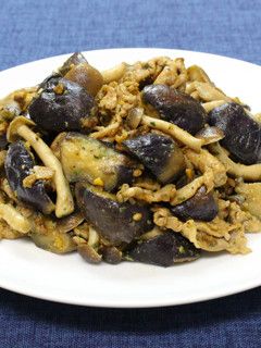カレー味のなす豚炒め-レシピのメイン写真