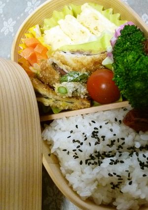 曲げわっぱ弁当-レシピのメイン写真