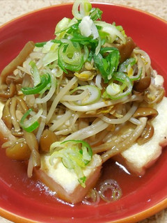もやし&なめこの揚げだし豆腐 どすぇ-レシピのメイン写真