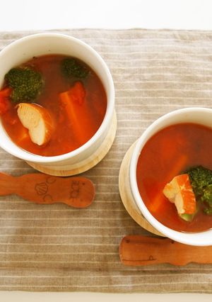 スモークササミのミネストローネ-レシピのメイン写真