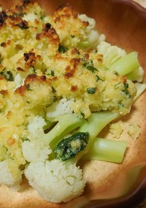 カリフラワーの大葉パン粉焼き　どすぇ-レシピのメイン写真
