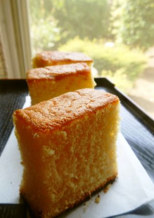 ♡ふんわりかすてら♡丸18cm□16cm-レシピのメイン写真