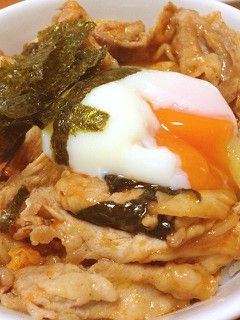 豚キムチ丼。こどもと一緒に-レシピのメイン写真