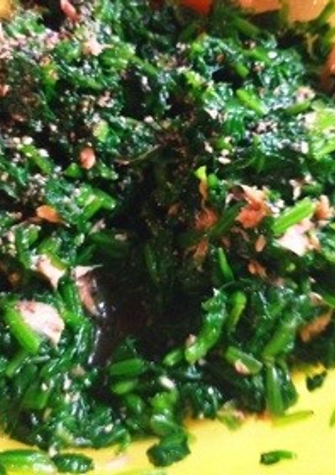 簡単☆ほうれん草のツナ胡麻和え-レシピのメイン写真
