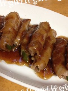 人参とピーマンの肉巻き♪-レシピのメイン写真