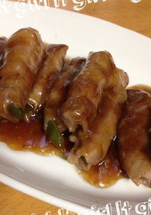 人参とピーマンの肉巻き♪-レシピのメイン写真