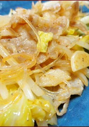 春雨とモヤシとしゃぶ肉の炒めもの-レシピのメイン写真