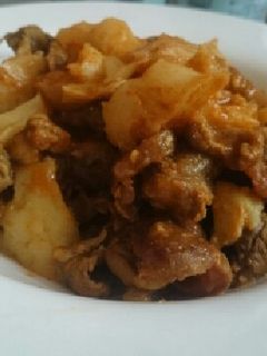 【包丁いらず】牛すじ煮込みカレー味-レシピのメイン写真