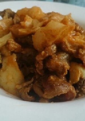 【包丁いらず】牛すじ煮込みカレー味-レシピのメイン写真
