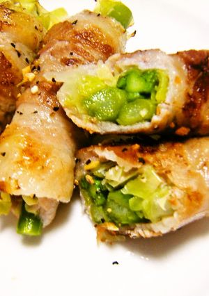 キャベツとアスパラの肉巻き♪-レシピのメイン写真