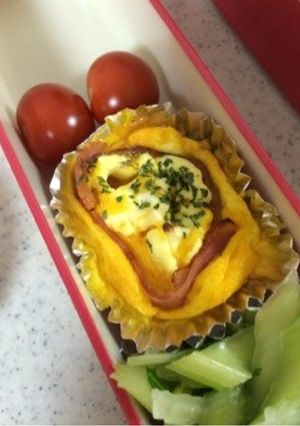 お弁当に！簡単ベーたまチー焼き。-レシピのメイン写真