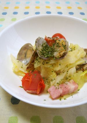アサリとキャベツのバター蒸し-レシピのメイン写真