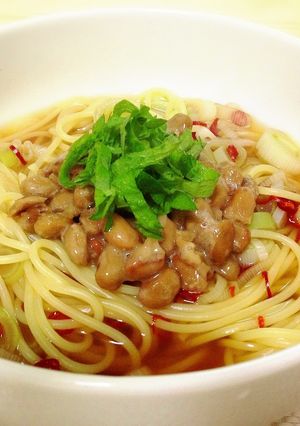 納豆の和風パスタ-レシピのメイン写真