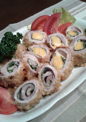 豚ロース‼くるくるチーズロールかつ♪-レシピのメイン写真