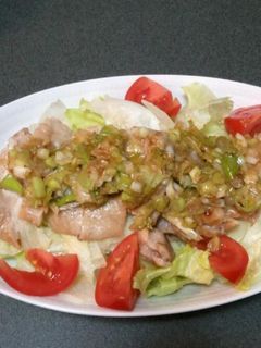 鶏肉のたっぷりネギのせ焼き-レシピのメイン写真