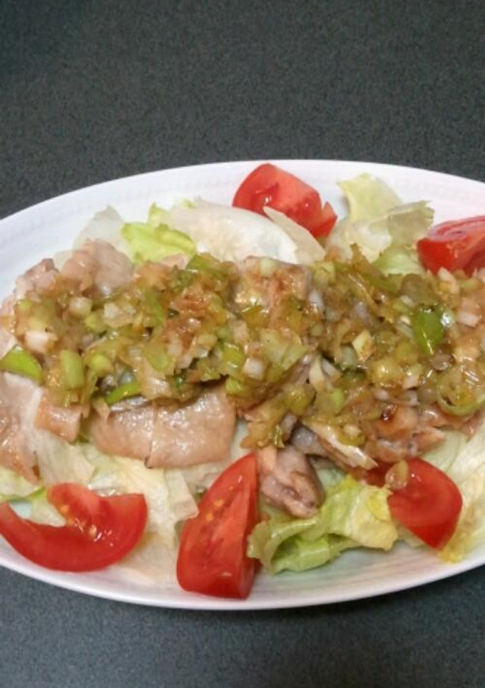 鶏肉のたっぷりネギのせ焼き-レシピのメイン写真