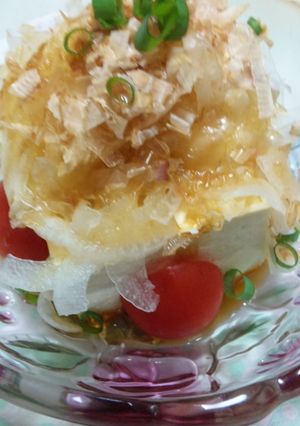 新玉ねぎ豆腐サラダ！-レシピのメイン写真