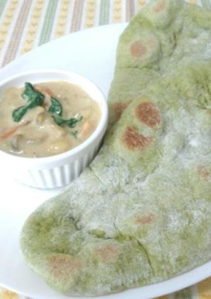 ほうれん草のナン-レシピのメイン写真