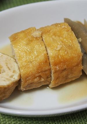 鶏ひき肉のお揚げ巻き煮-レシピのメイン写真