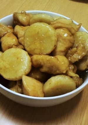 長芋と鶏むね肉の甘辛煮-レシピのメイン写真