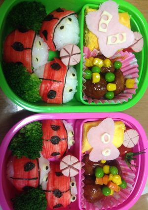 キャラ弁 テントウムシ-レシピのメイン写真