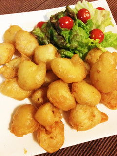 お好み焼き粉で♪えびフリッター☆-レシピのメイン写真