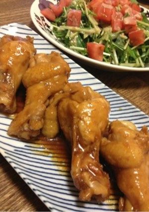 超簡単♡手羽元のポン酢煮♡-レシピのメイン写真