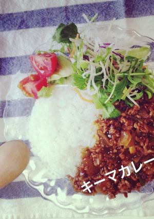 定番♡キーマカレーdeワンプレート-レシピのメイン写真