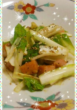 簡単♪うるいのゴマドレ炒め-レシピのメイン写真