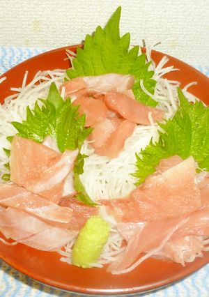 パパのマグロ切り落とし刺身-レシピのメイン写真