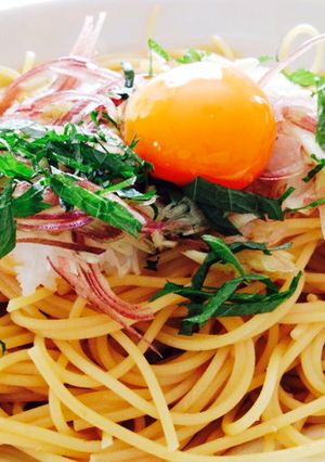 薬味の和風パスタ-レシピのメイン写真