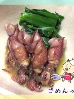 ホタルイカの塩茹で〜(o˘◡˘o)♡-レシピのメイン写真