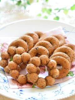 プルーンピューレでモチモチ♡焼きドーナツ-レシピのメイン写真