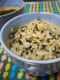 わかめだしの炊き込みご飯♪-レシピのメイン写真