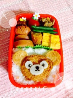 キャラ弁☆簡単ダッフィーのお弁当-レシピのメイン写真