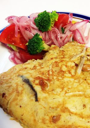 ♪美味しい♡おからと納豆入りオムレツ♪-レシピのメイン写真